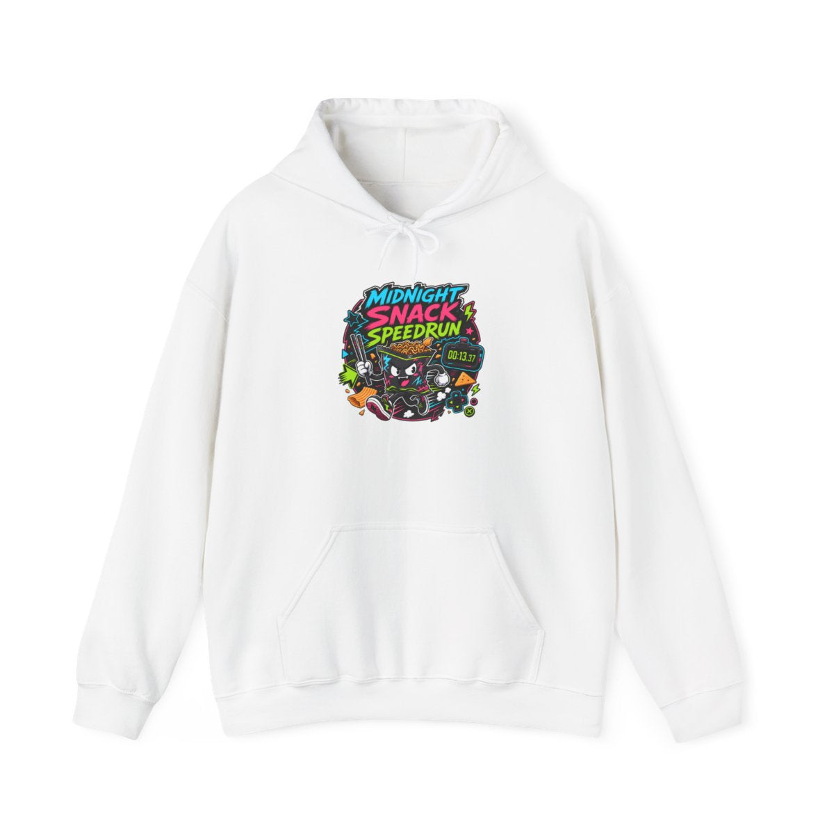 Funny Gamer Hoodie — Midnight Snack Speedrun — hoodie design
