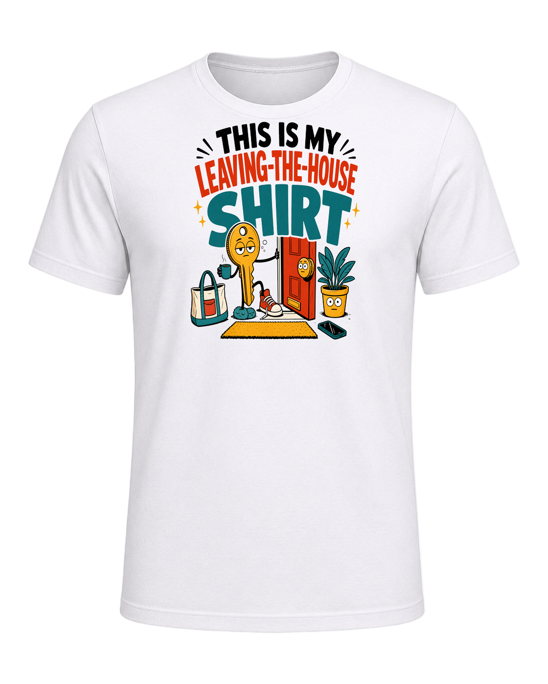 THIS IS MY LEAVING-THE-HOUSE SHIRT — White