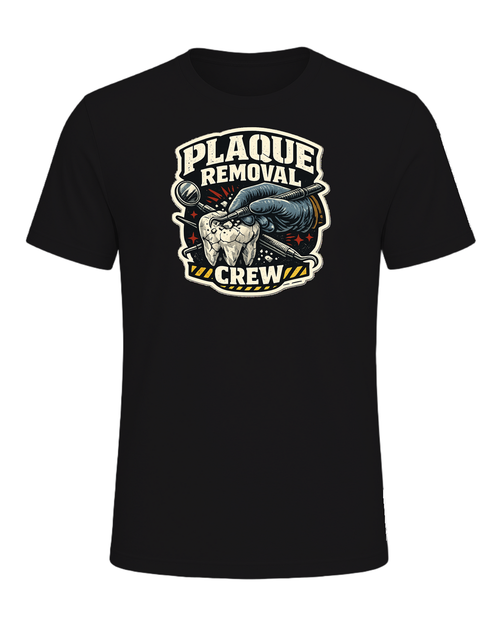 Plaque Removal Crew Tee — Dark Grey Heather