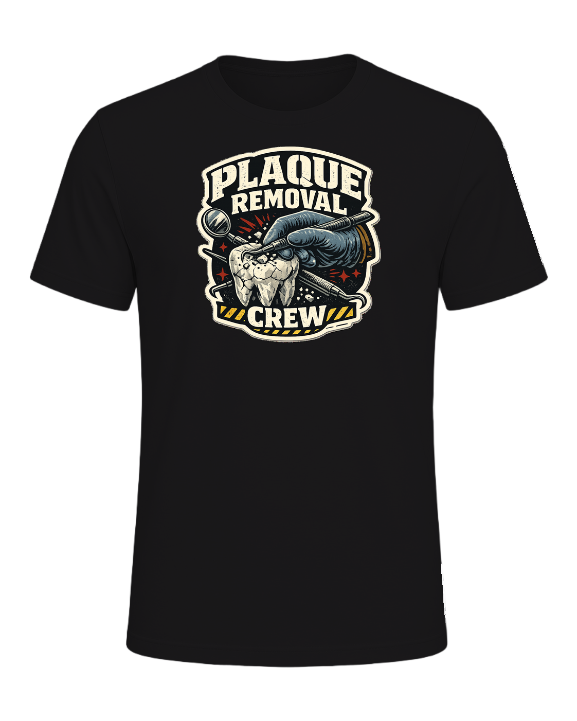 Plaque Removal Crew Tee — Dark Grey Heather