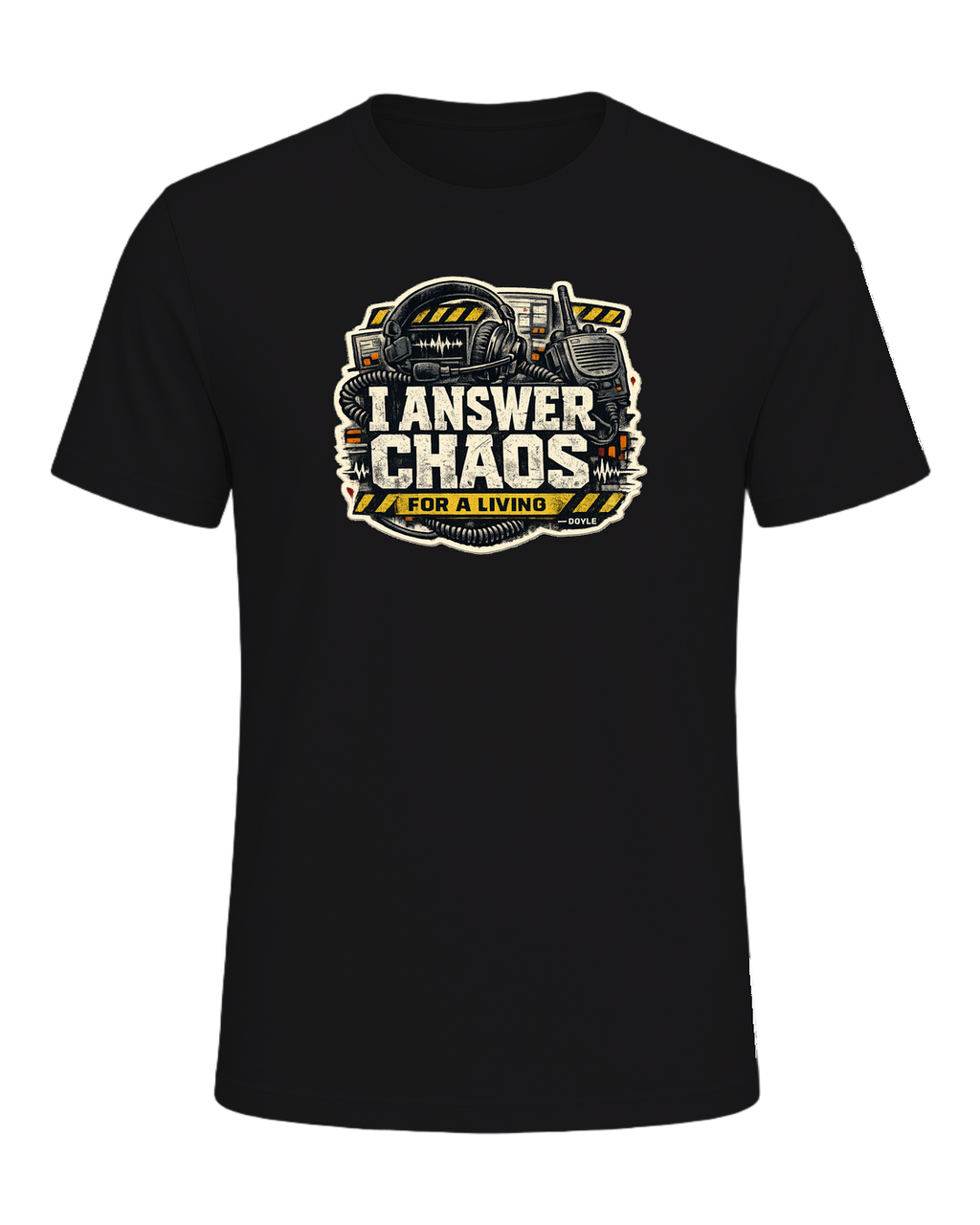 I Answer Chaos For A Living Tee — Dark Grey Heather