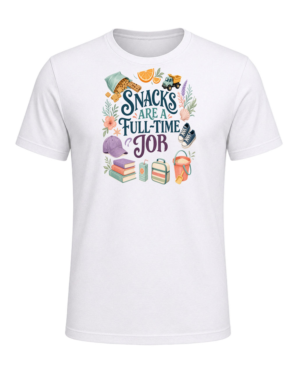 SNACKS ARE A FULL-TIME JOB — White