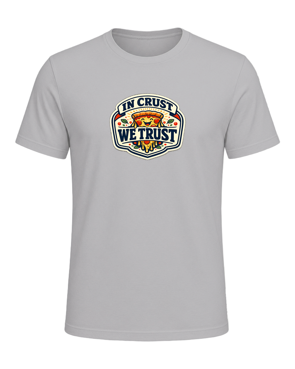 In Crust We Trust Tee — Athletic Heather