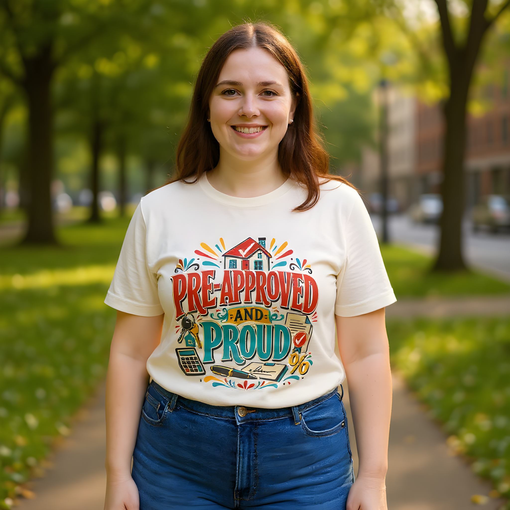 Funny Mortgage T-Shirt — Pre-Approved and Proud — mortgage t-shirt design
