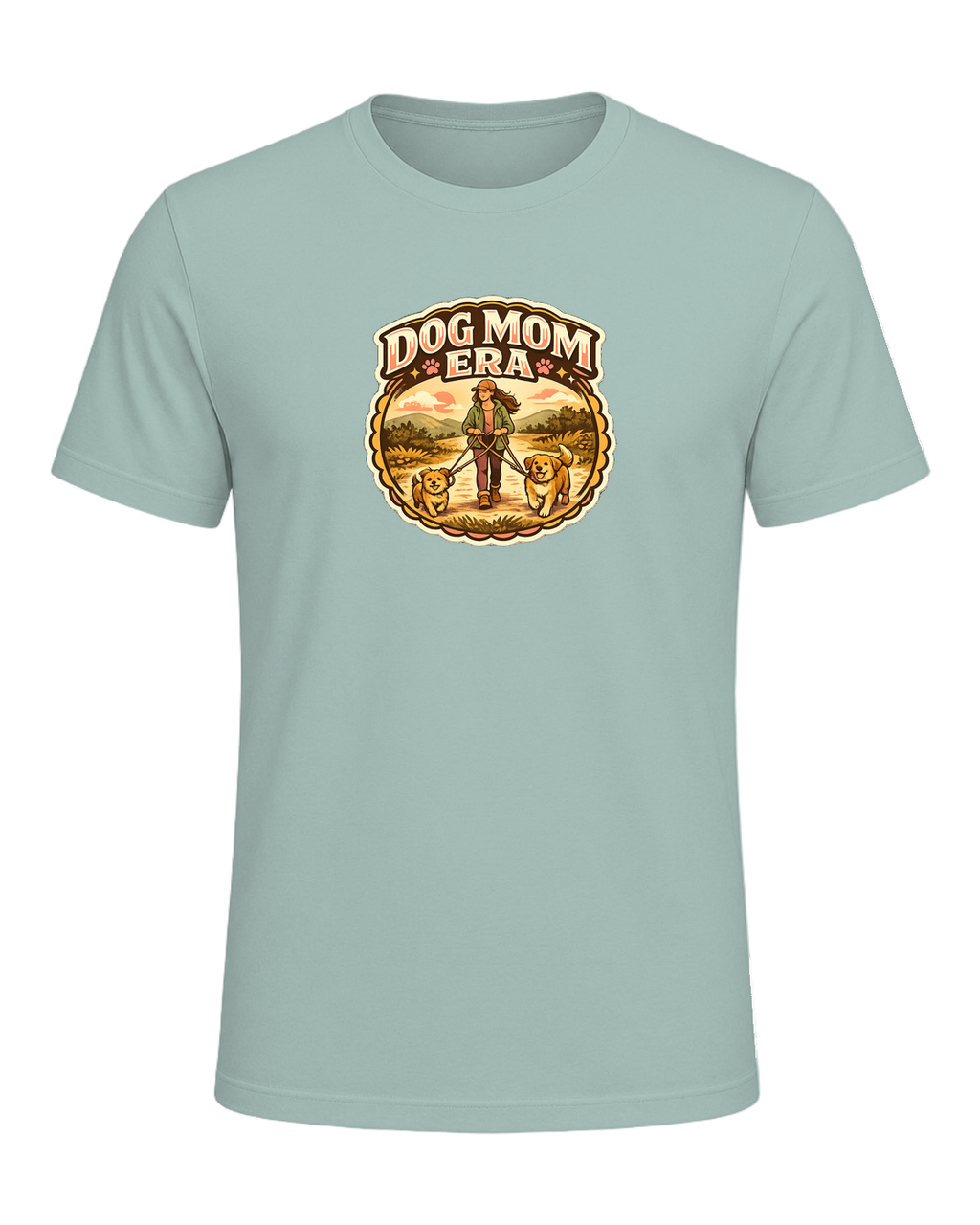 Dog Mom Era Tee — Dusty Blue