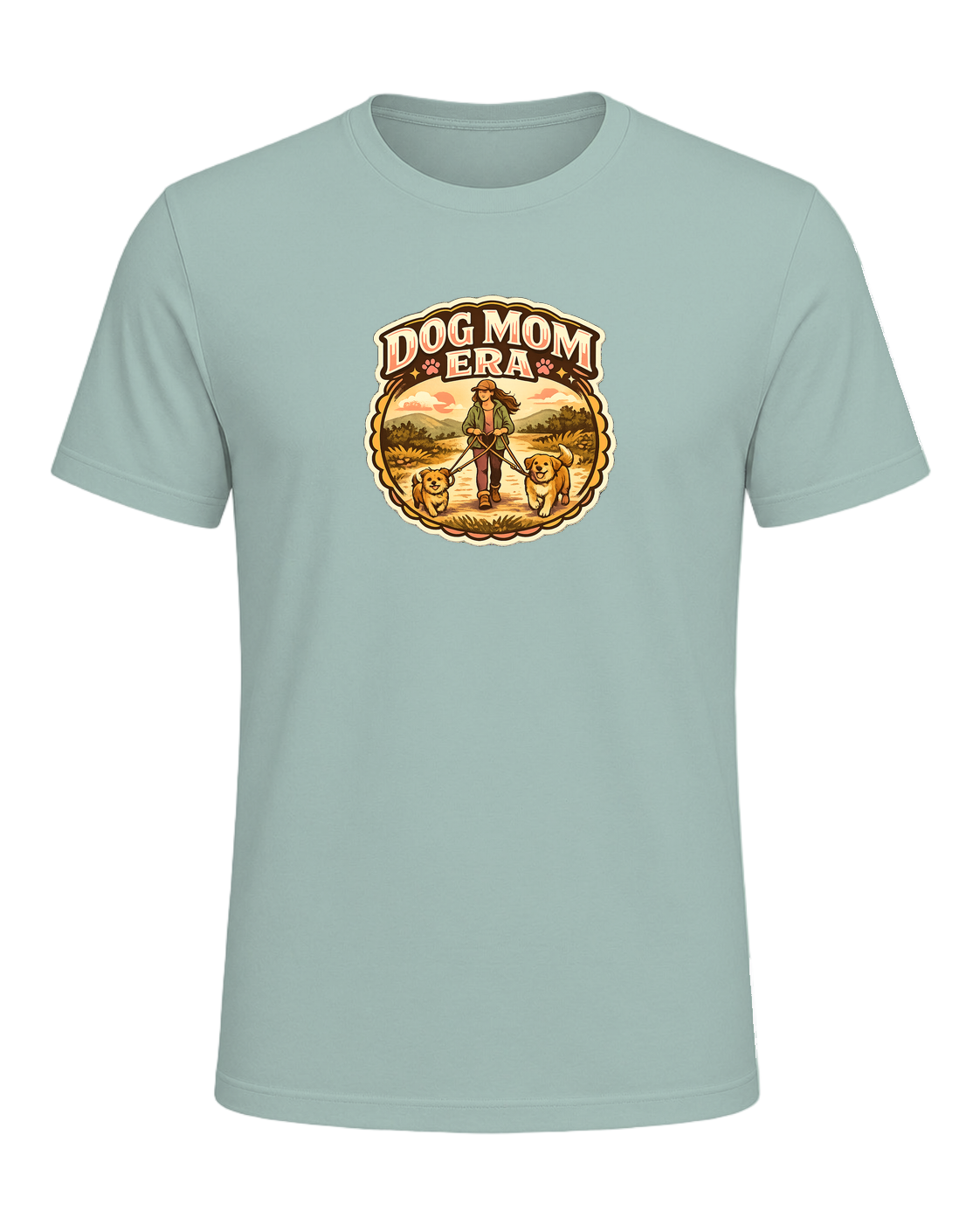 Dog Mom Era Tee — Dusty Blue