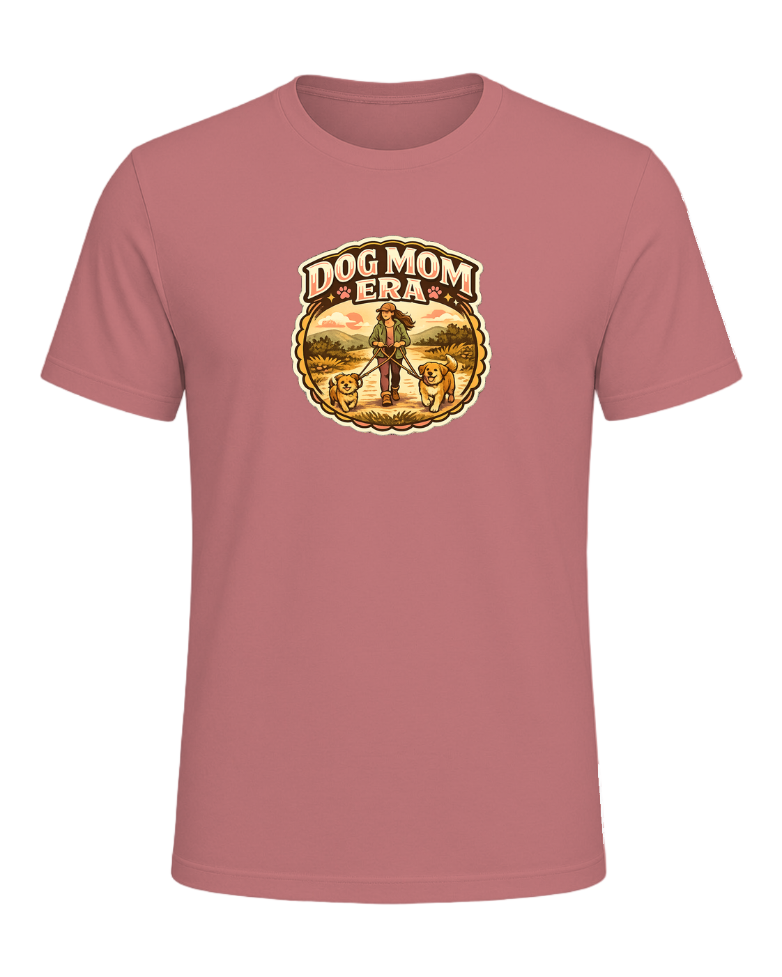 Dog Mom Era Tee — Mauve