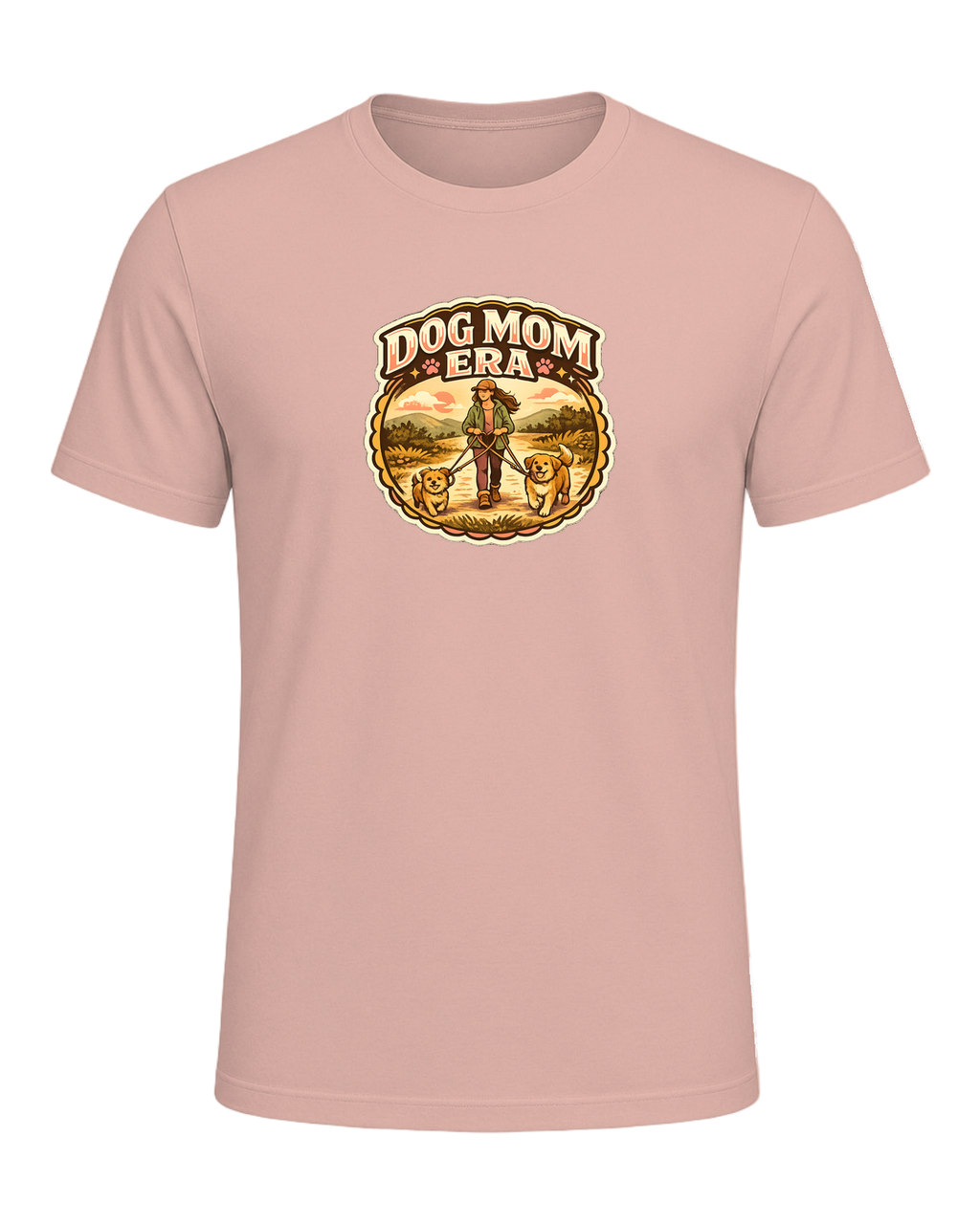 Dog Mom Era Tee — Peach