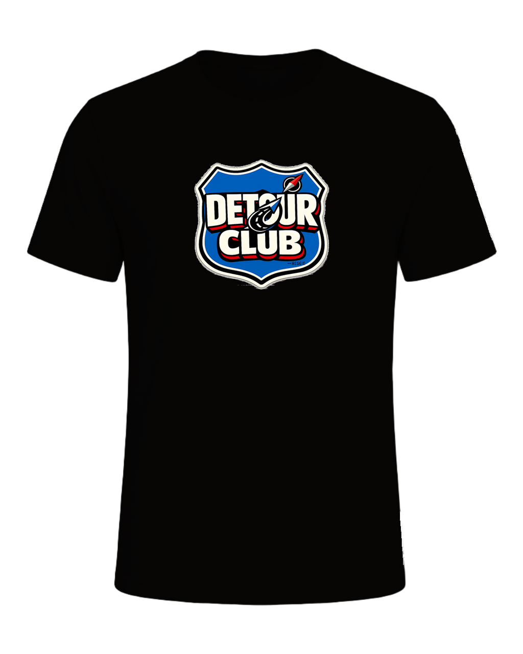 A loud travel badge tee for wanderers who believe the detour is the destination. — Black Heather