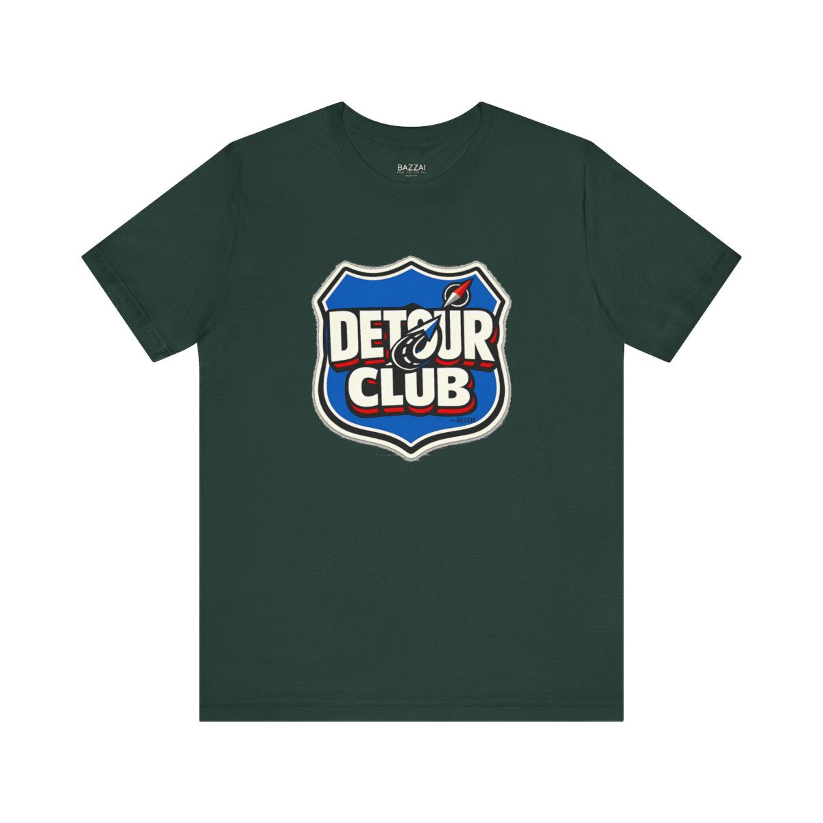 Wanderlust T-Shirt — The Detour Is the Destination — travel wanderer t-shirt design by Reggie