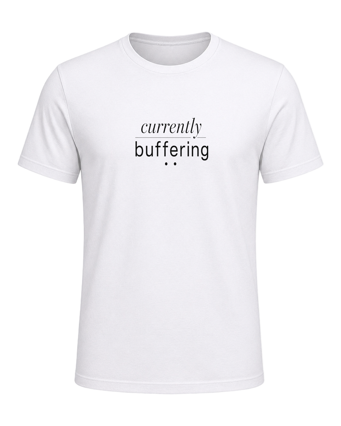 currently buffering — White