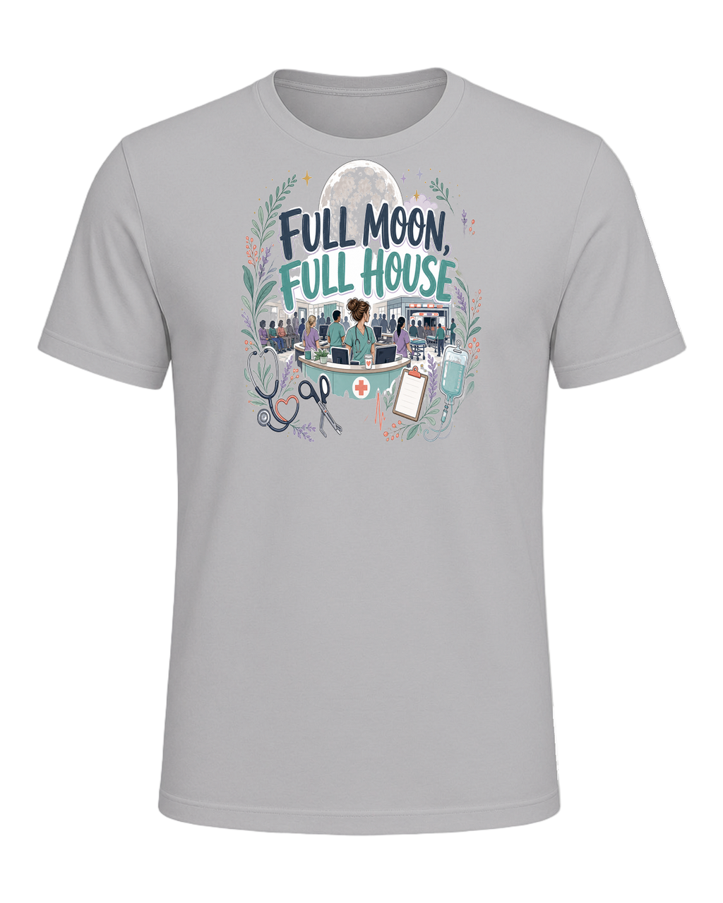 FULL MOON, FULL HOUSE — Athletic Heather
