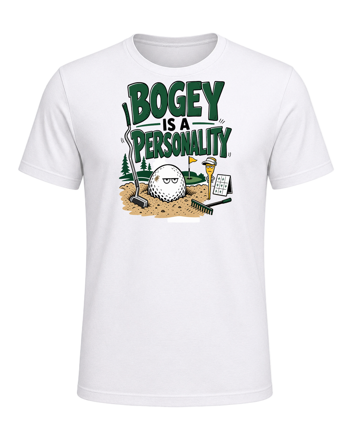 BOGEY IS A PERSONALITY — White