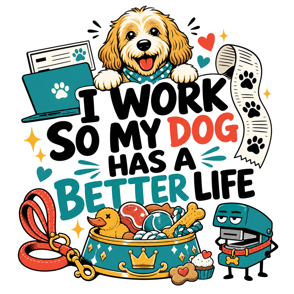 I WORK SO MY DOG HAS A BETTER LIFE
