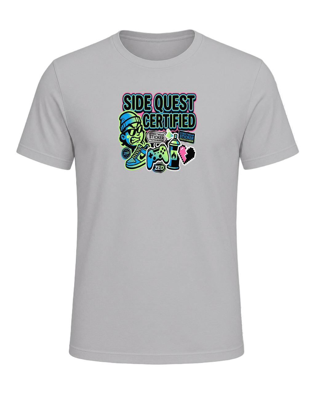 SIDE QUEST CERTIFIED — Athletic Heather