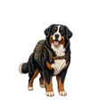 Bernese Mountain Dog Hiking