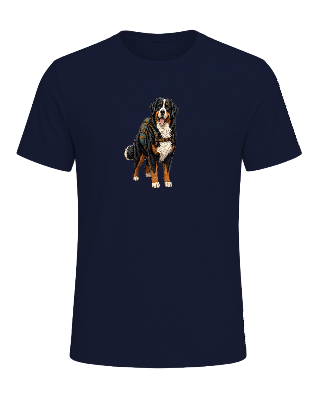 Bernese Mountain Dog Hiking — Navy