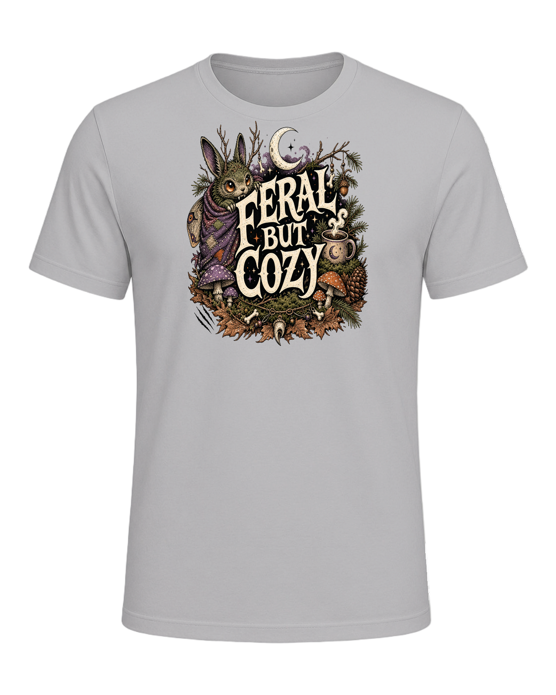 FERAL BUT COZY — Athletic Heather