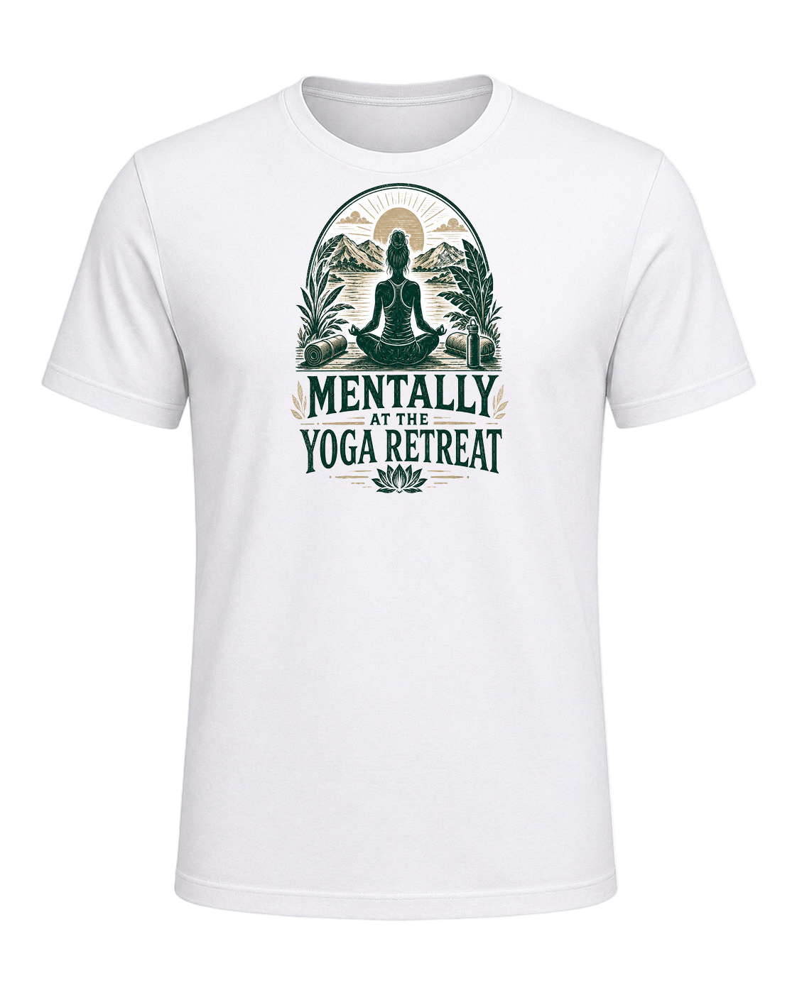 MENTALLY AT THE YOGA RETREAT — White