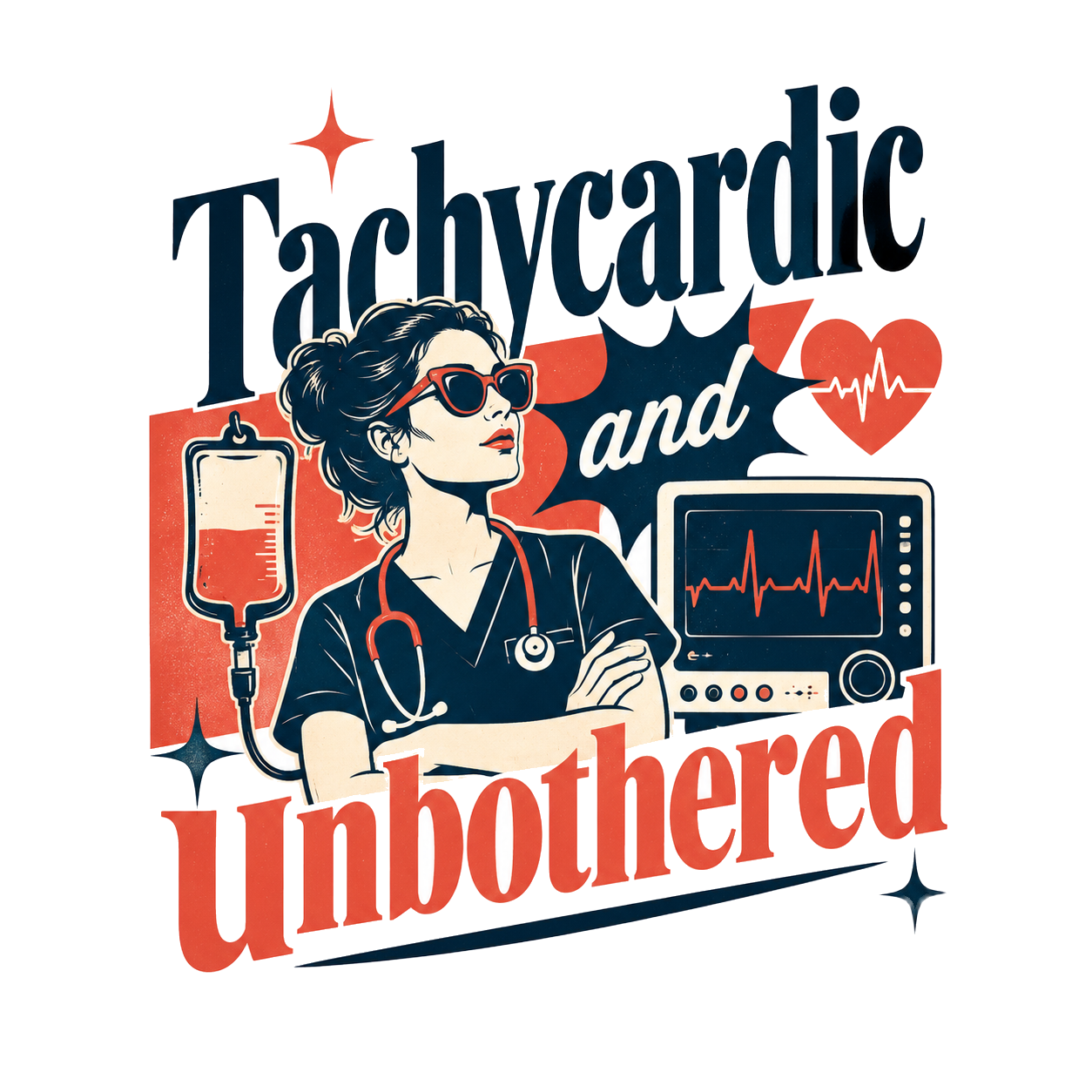 Tachycardic and unbothered