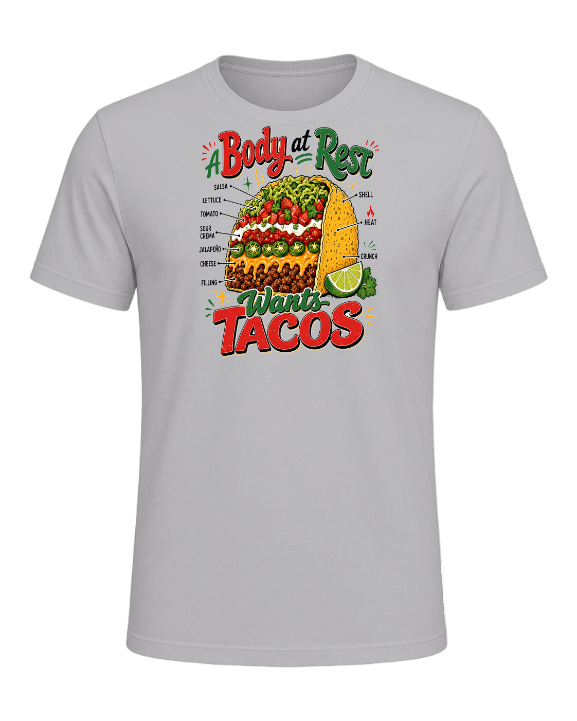 Tacos Over Everything — Athletic Heather