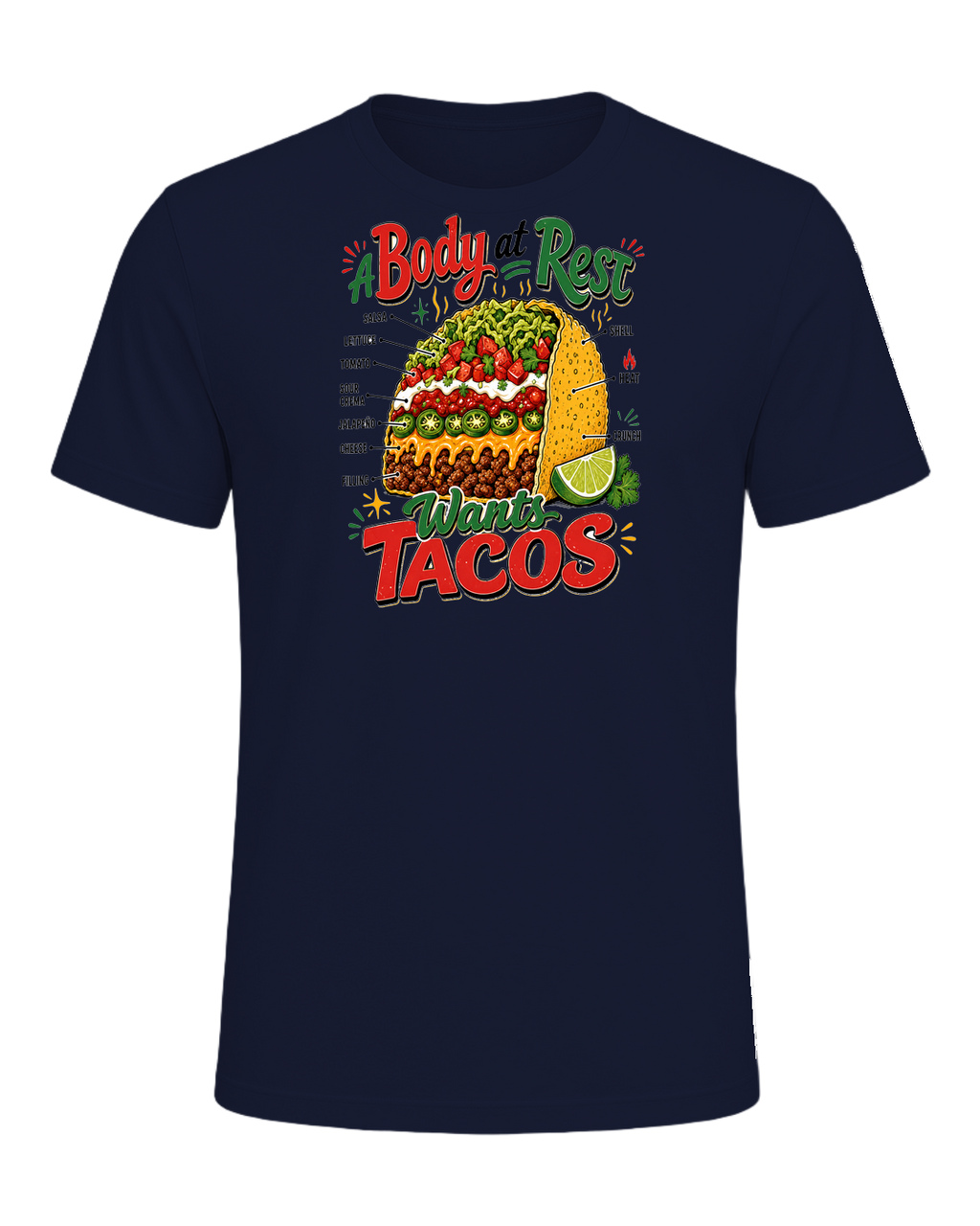 Tacos Over Everything — Navy