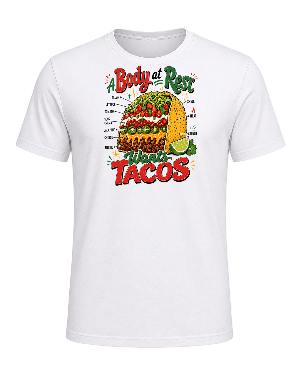 Tacos Over Everything — White