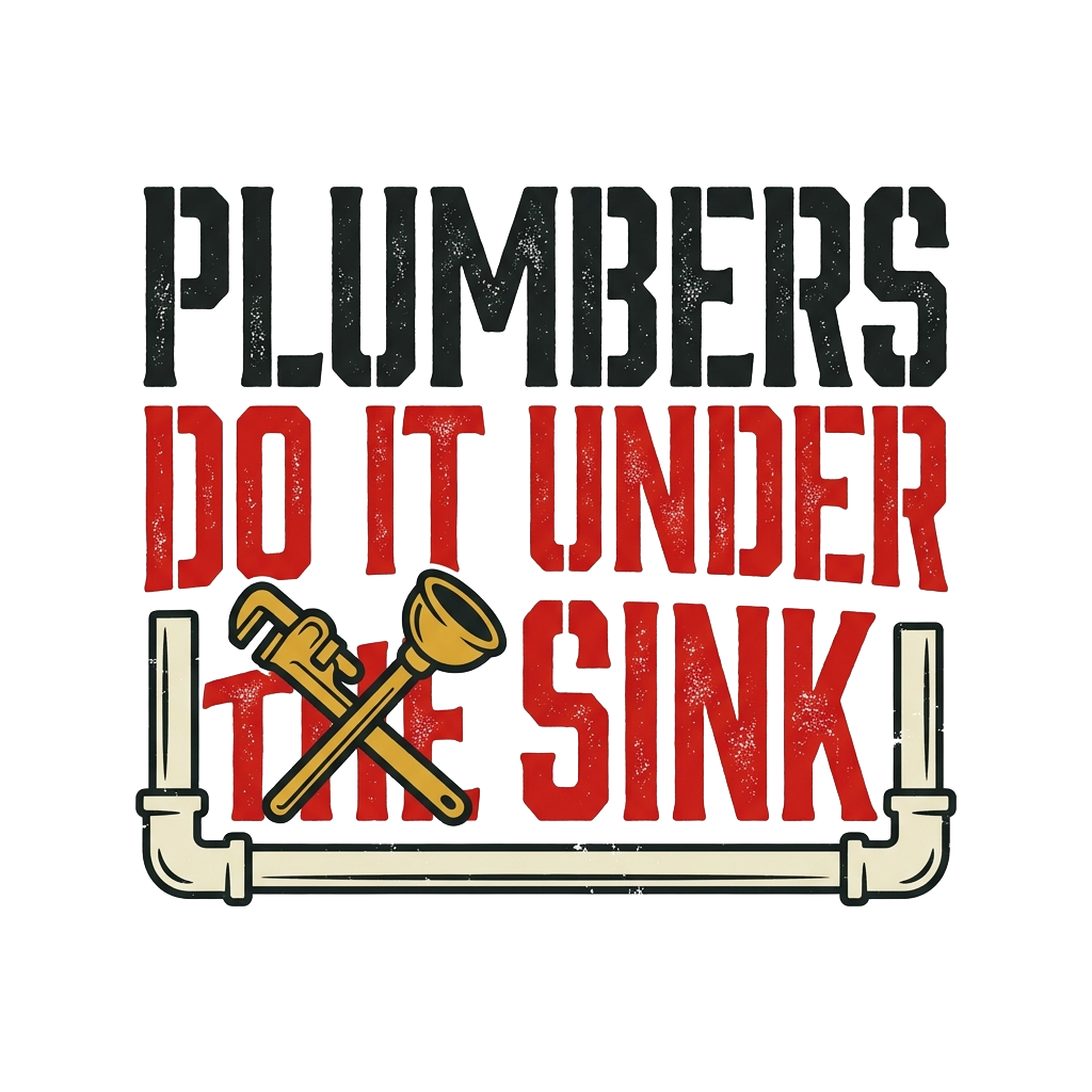 Plumbers do it under the sink