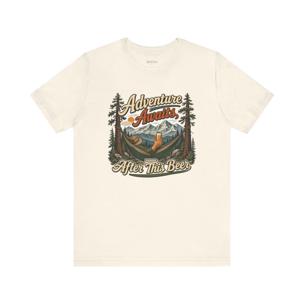 Camping Beer T-Shirt — Beer Tastes Better Outside — trail t-shirt design