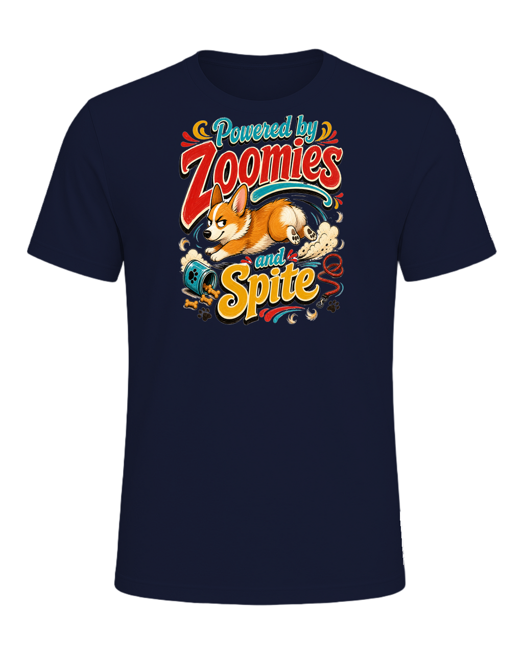 Powered by Zoomies and Spite — Navy
