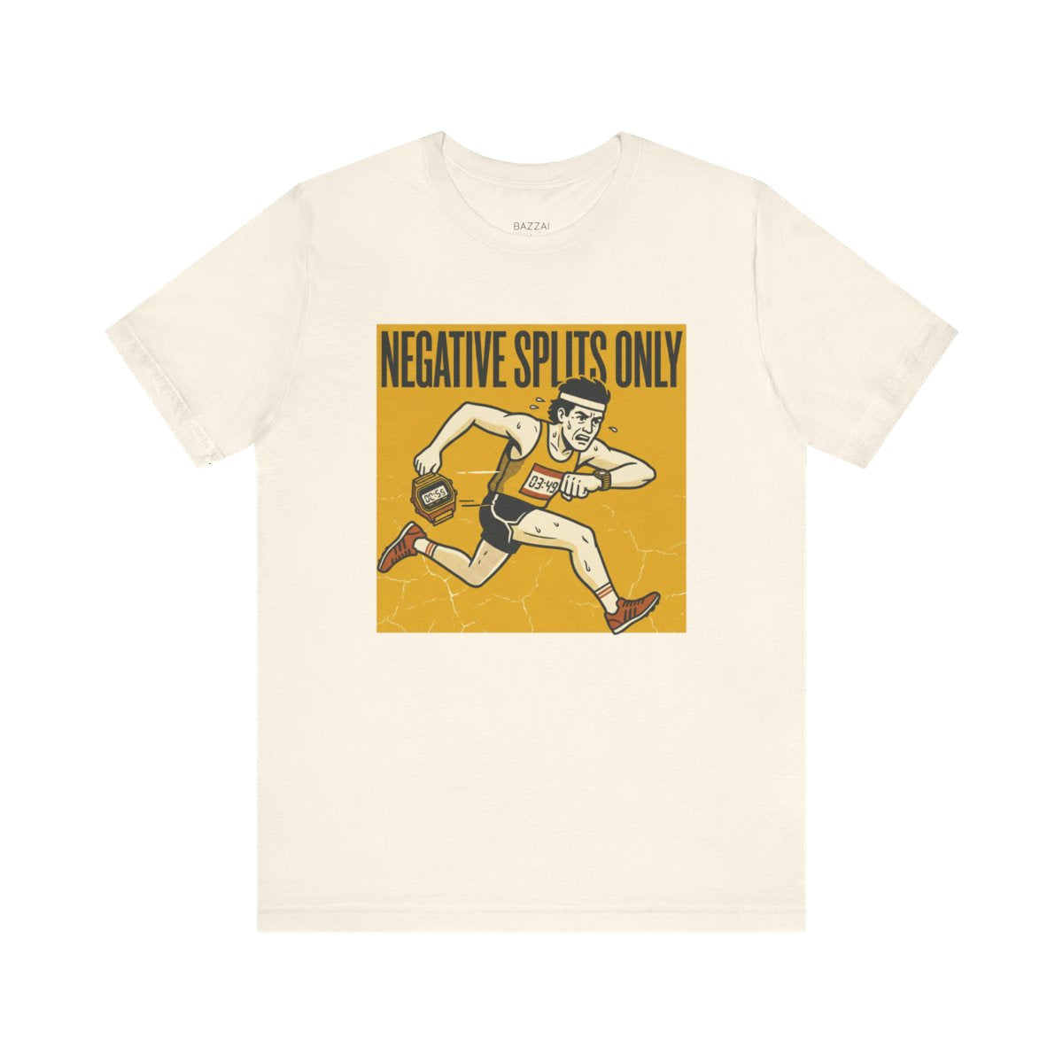Marathon Runner T-Shirt — Negative Splits Only — running t-shirt design