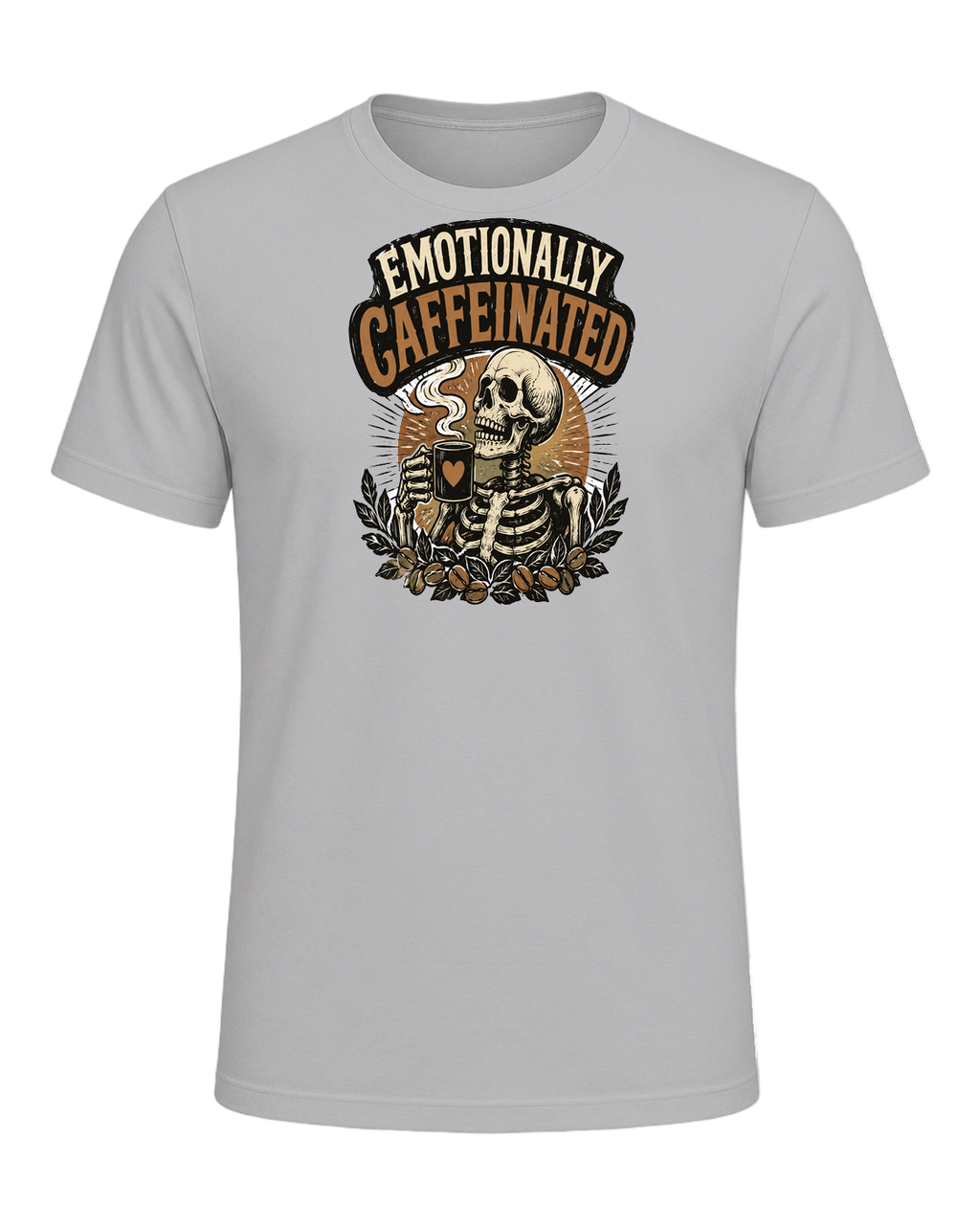 EMOTIONALLY CAFFEINATED — Athletic Heather