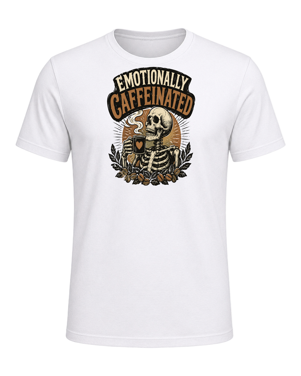 EMOTIONALLY CAFFEINATED — White