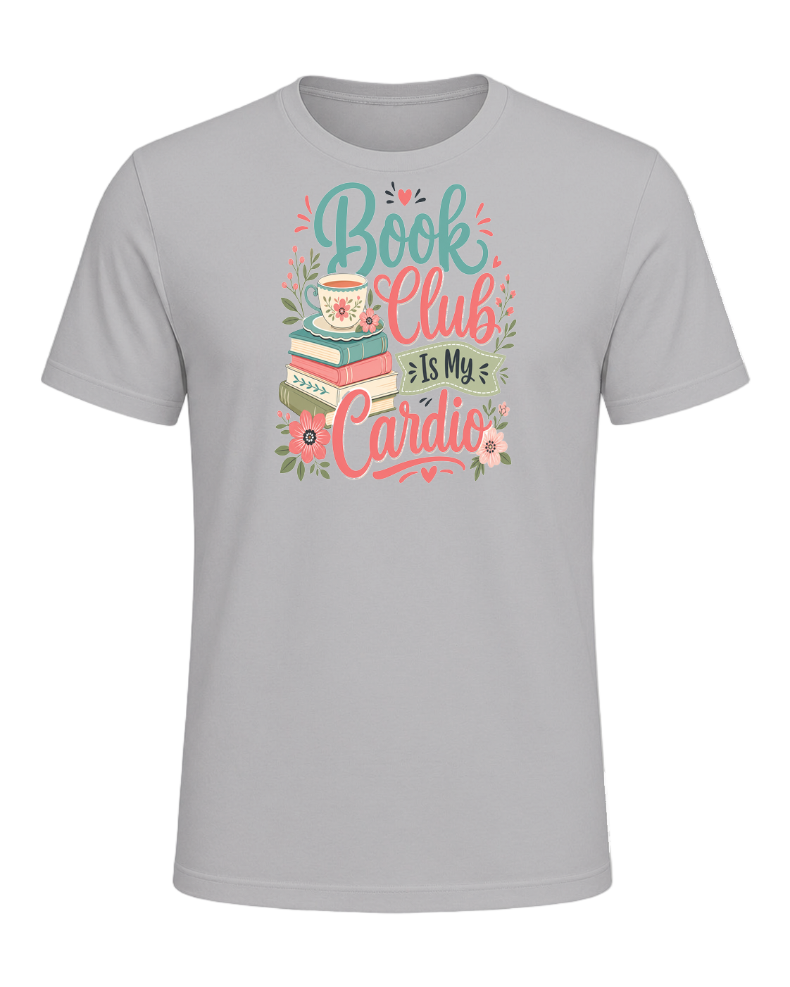 Book Club Is My Cardio — Athletic Heather