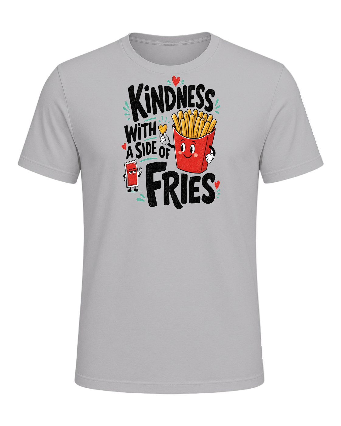 KINDNESS WITH A SIDE OF FRIES — Athletic Heather