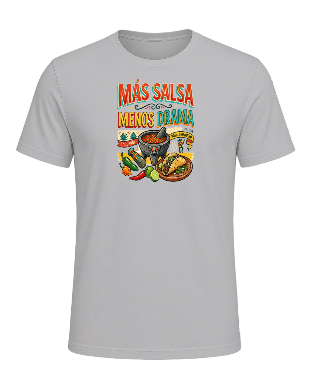 MÁS SALSA MENOS DRAMA — Athletic Heather
