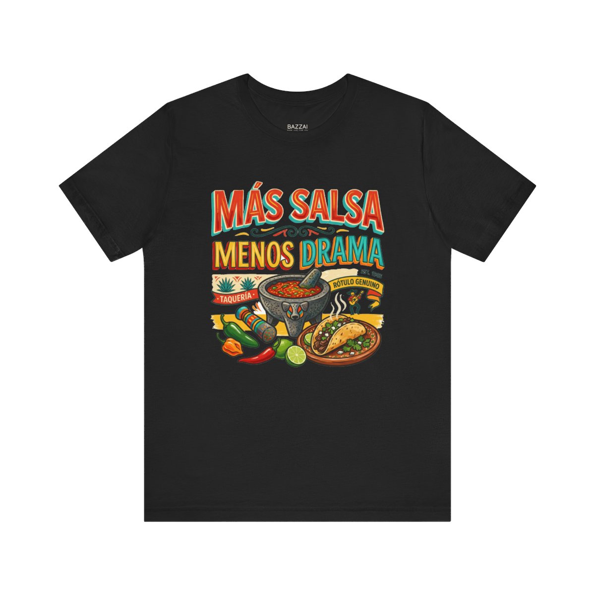 Salsa Lover T-Shirt — Más Salsa Menos Drama — t-shirt design