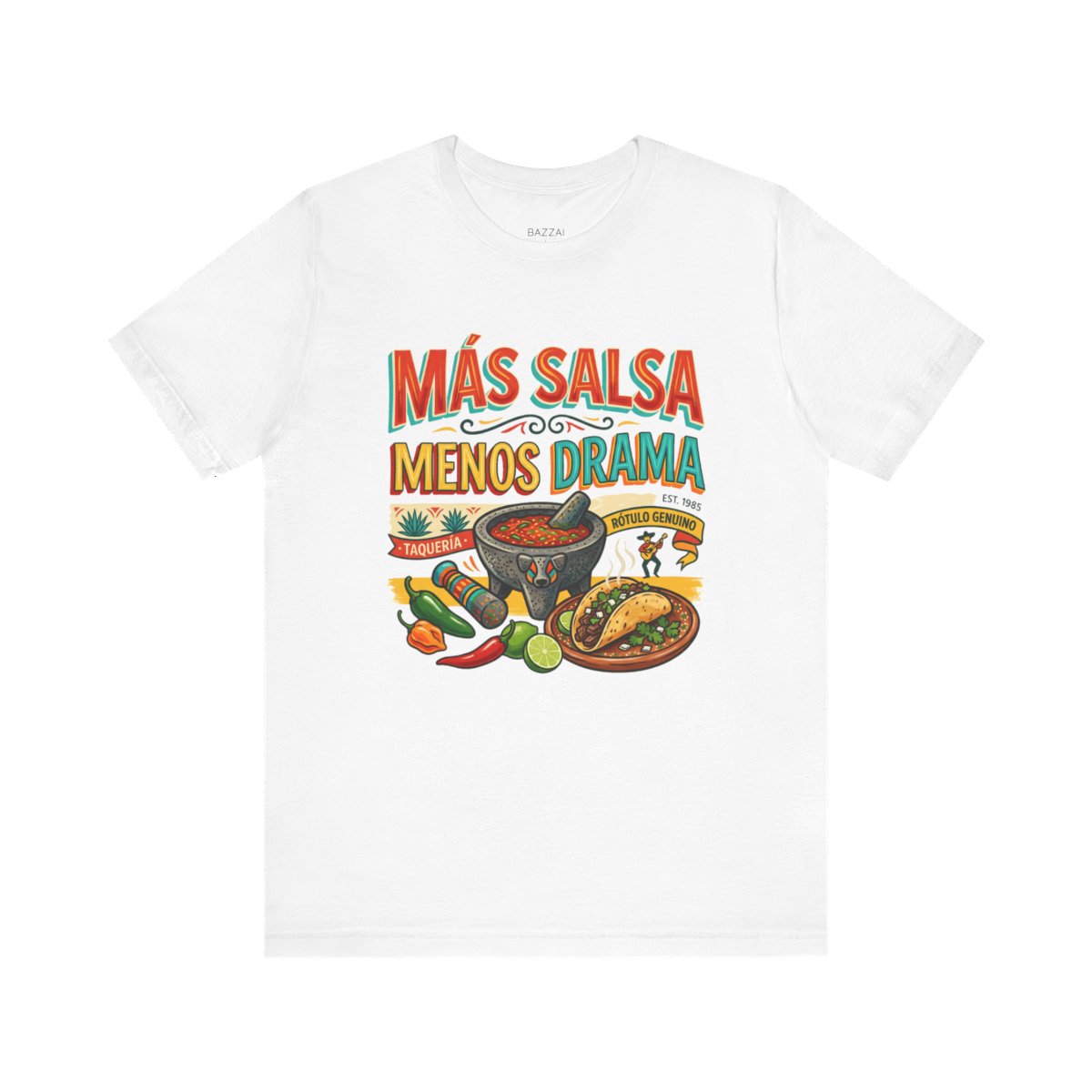 Salsa Lover T-Shirt — Más Salsa Menos Drama — t-shirt design