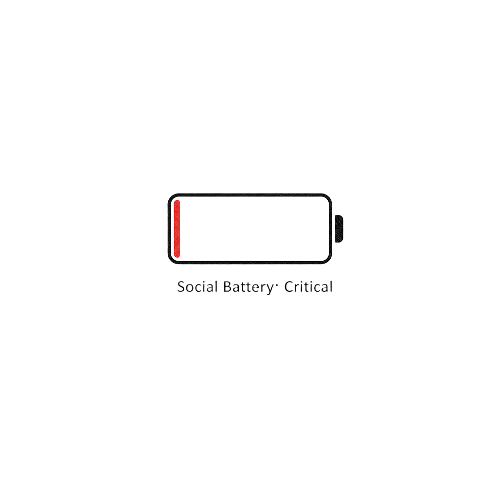 Social Battery Empty