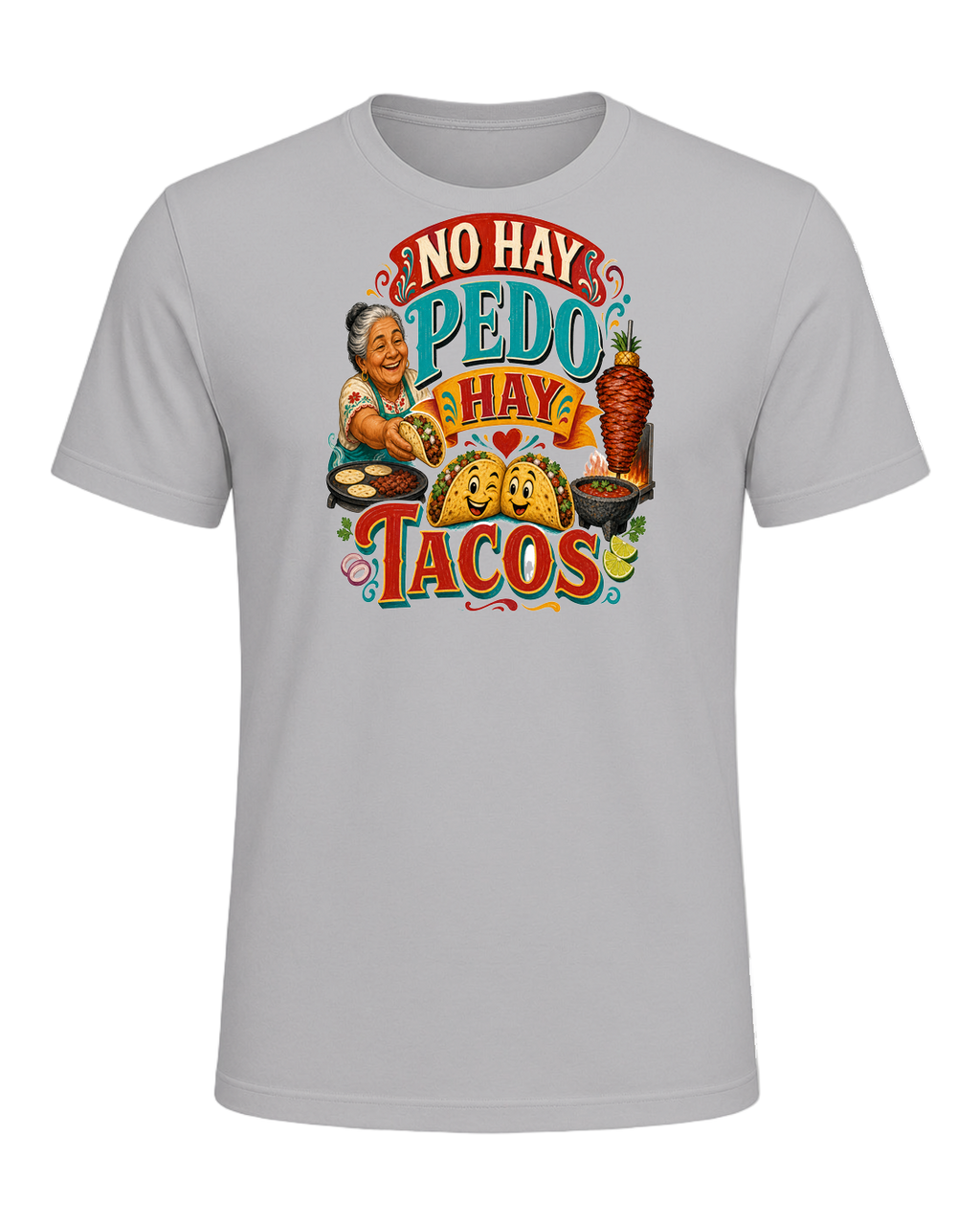 NO HAY PEDO HAY TACOS — Athletic Heather