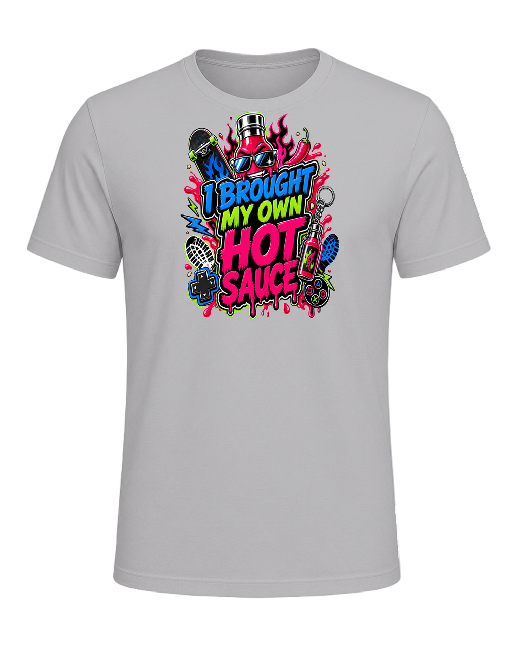 I BROUGHT MY OWN HOT SAUCE — Athletic Heather