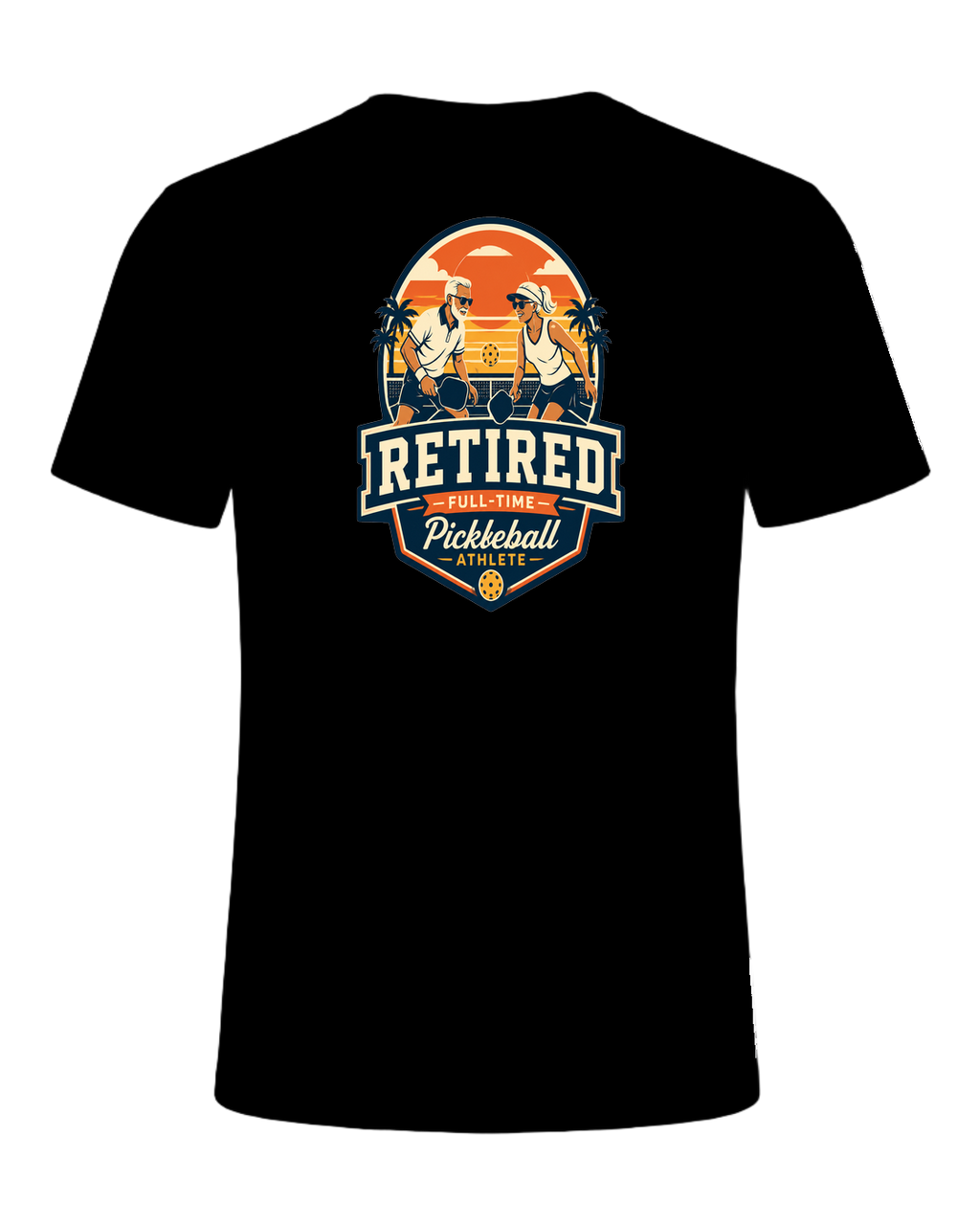 Pickleball Retirement — Black