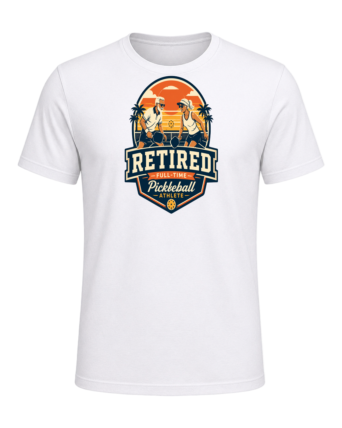 Pickleball Retirement — White
