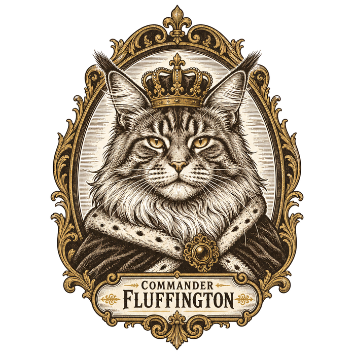 Commander Fluffington Regal Portrait