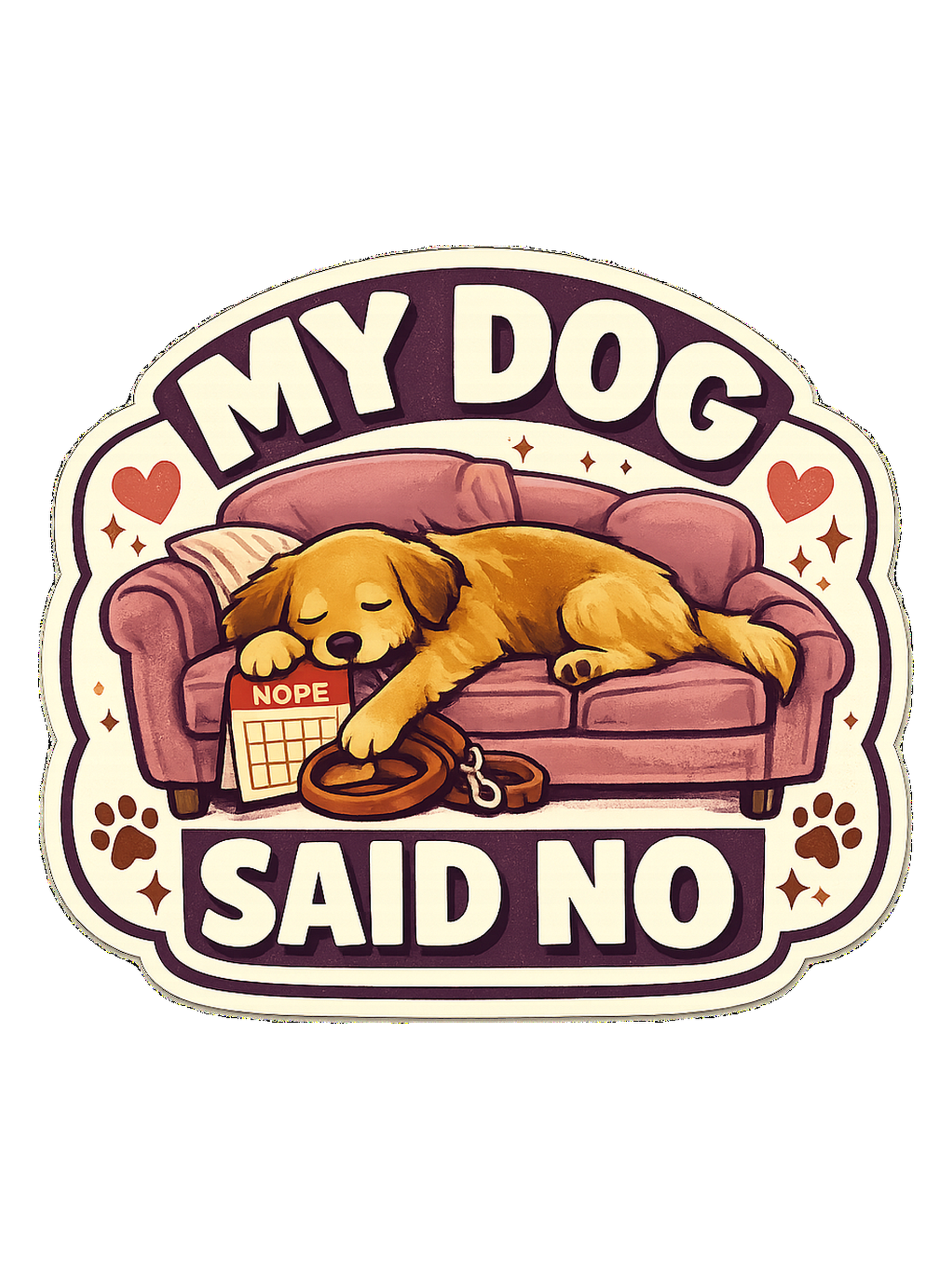 A cozy funny dog mom tee for anyone whose dog gets final say on the schedule.