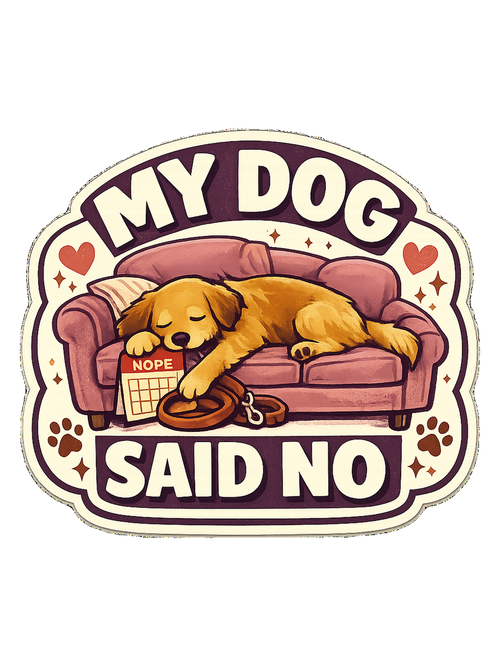 A cozy funny dog mom tee for anyone whose dog gets final say on the schedule.