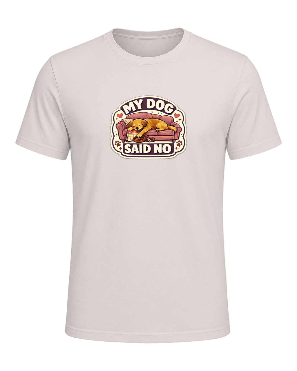 A cozy funny dog mom tee for anyone whose dog gets final say on the schedule. — Heather Dust