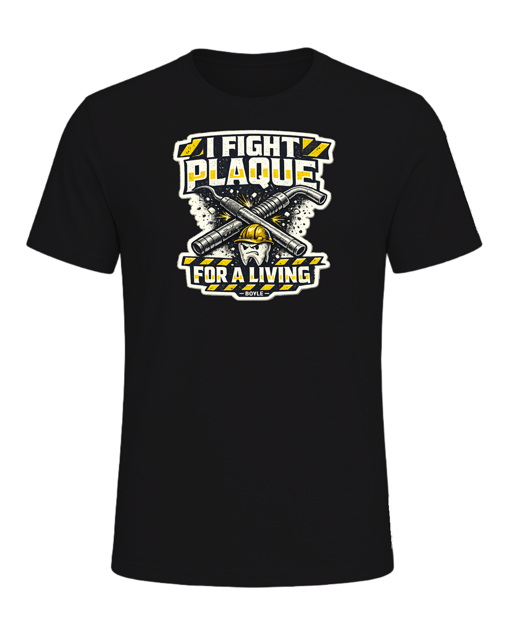 I Fight Plaque For A Living Tee — Dark Grey Heather