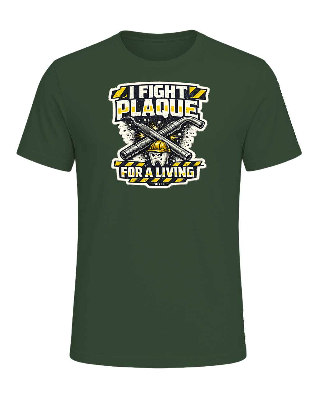I Fight Plaque For A Living Tee — Heather Forest