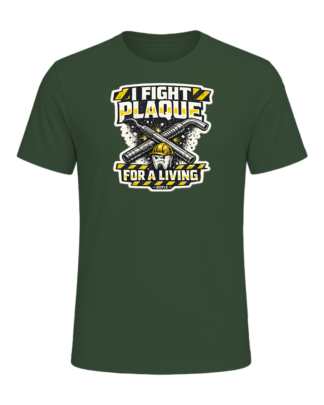I Fight Plaque For A Living Tee — Heather Forest